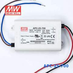 APC-25-700, 700mA 25W Sabit Akım LED Sürücü Meanwell