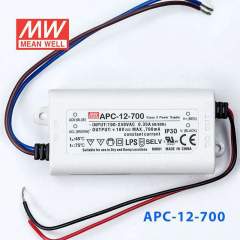 APC-12-700, 700mA 12W Sabit Akım LED Sürücü Meanwell