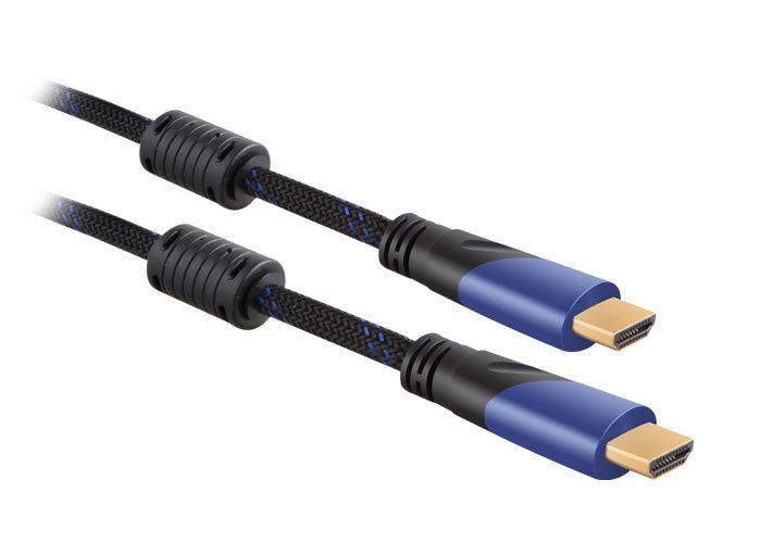 5mt HDMI Kablo S-link SLX-260 HDMI TO HDMI 5m Altın Uçlu 24K + Kor.Kılıf 1.4 Ver. 3D Kablo