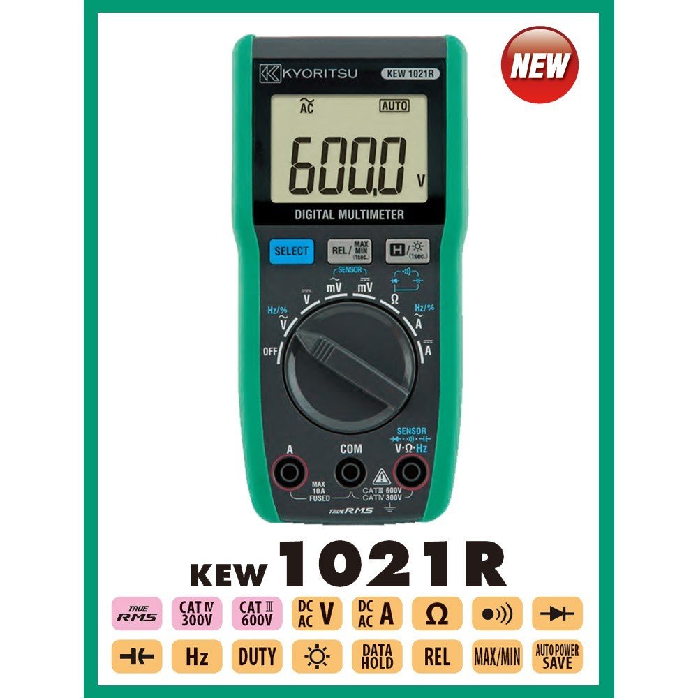 Kyoritsu 1021R TRUE RMS Dijital Multimetre