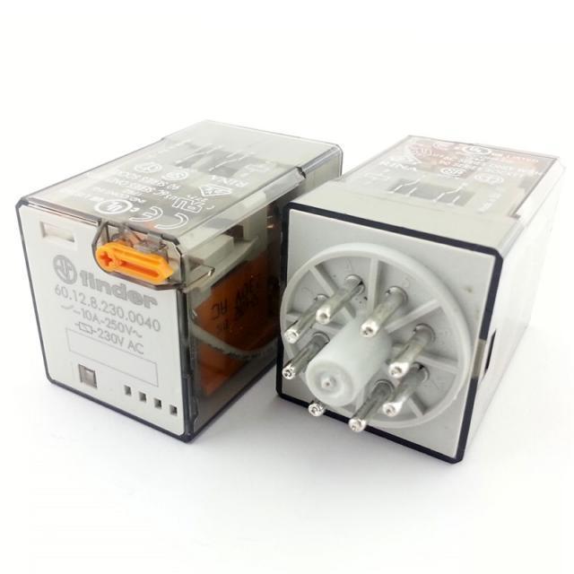 Finder Röle 60128230.0040 / 220V/AC 2 Kontak 8 Pin 10A