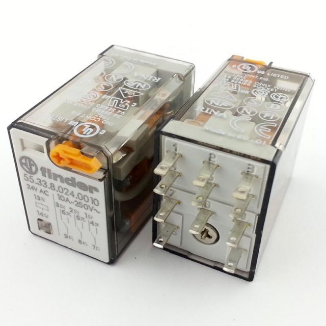 Finder Röle 55338230.0010 / 220V/AC 3 Kontak 11 Pin 10A