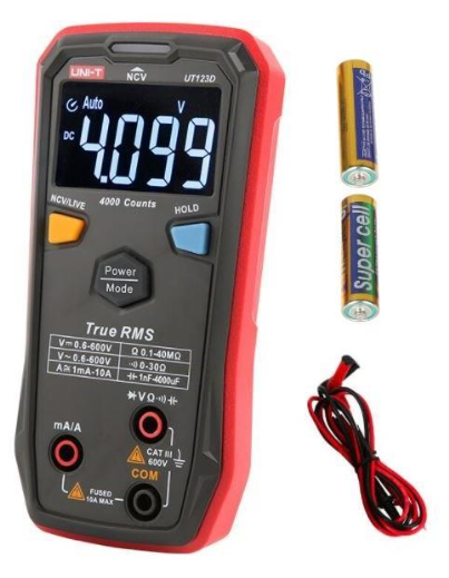 UNI-T UT123D True Rms Cep Tip Akıllı Dijital Multimetre Ncv