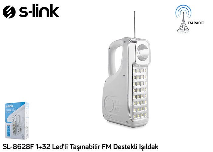 S-LİNK SL-8628F 1+32 RADYOLU LED IŞILDAK