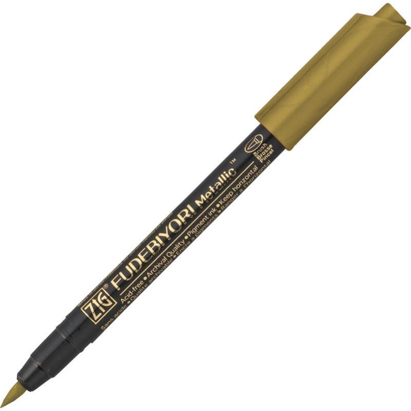 Zig Fudebiyori Brush - Altın (Fırça Uçlu Kalem)