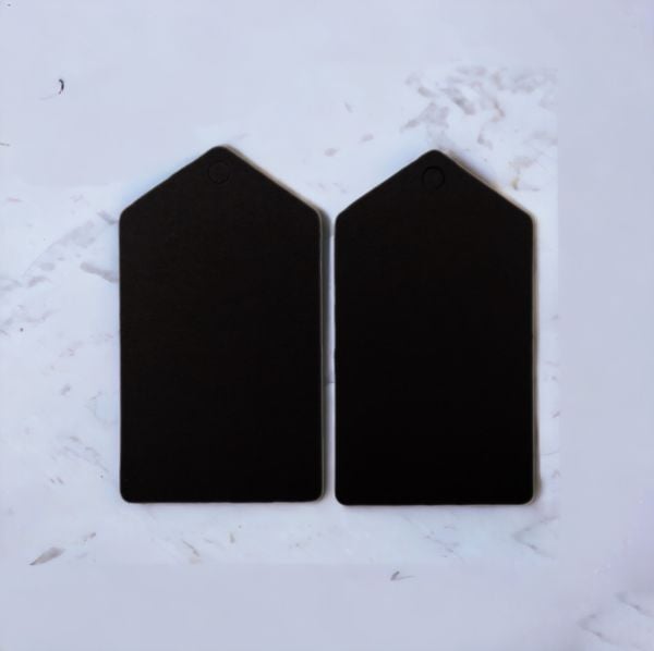 Roco Paper Yeniyıl Yılbaşı İsim (Sallantı) Etiketi Siyah Boş 50li 4,5*7,5cm