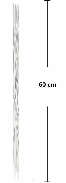 Roco Paper Çiçek Teli No:20 (1.2mm) - 15 Adet 60 cm - Beyaz