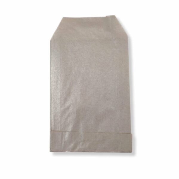 Roco Paper Hediye Paketi 25*6*30 cm Dipsiz Kese Kağıdı Yapışkanlı Ağız Gümüş 25'li Paket