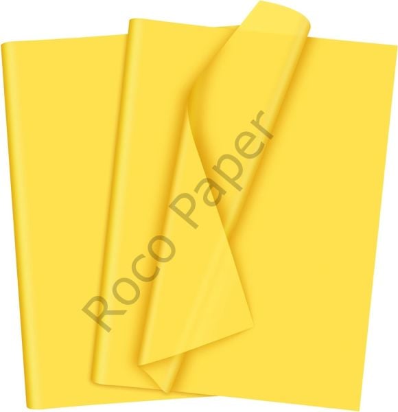 Roco Paper Pelur Kağıt - Sarı 17 gr/m. 50*70 cm - 25'li Paket