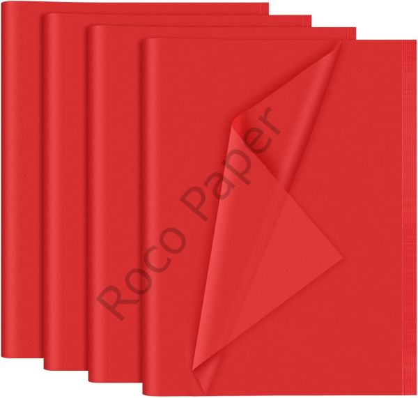 Roco Paper Pelur Kağıt - 20x30 cm A4 - 100 Adet Kırmızı Renk