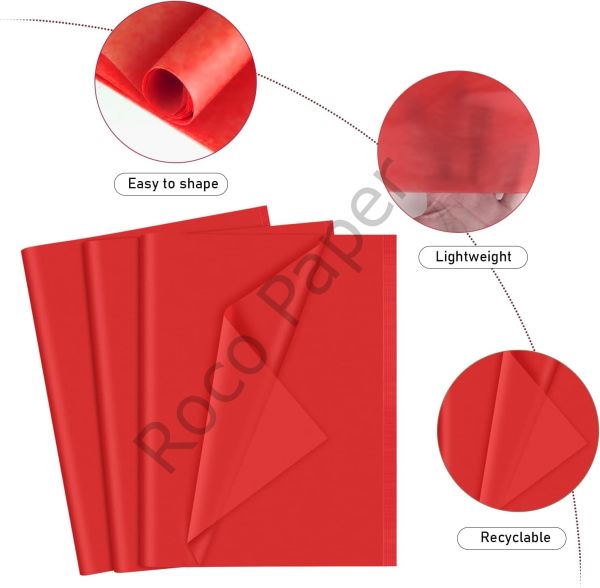 Roco Paper Pelur Kağıt - 20x30 cm A4 - 100 Adet Kırmızı Renk