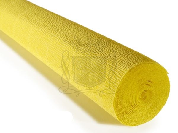 İtalyan Krapon Kağıdı No:575 - Limon Sarı - Lemon Yellow 180 gr. 50X250 cm