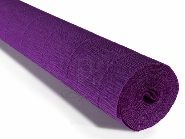 ROCO PAPER İtalyan Krapon Kağıdı Set Purple – 180 gr - 25X125 cm 6'lı Paket - %260 esneme özelliği – Renkli Kağıt Çiçekler