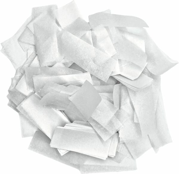 Roco Paper Doğum Günü Konfeti Kağıdı – Konsept Parti Süsleme Malzemelerii - 500 gr Beyaz Renk