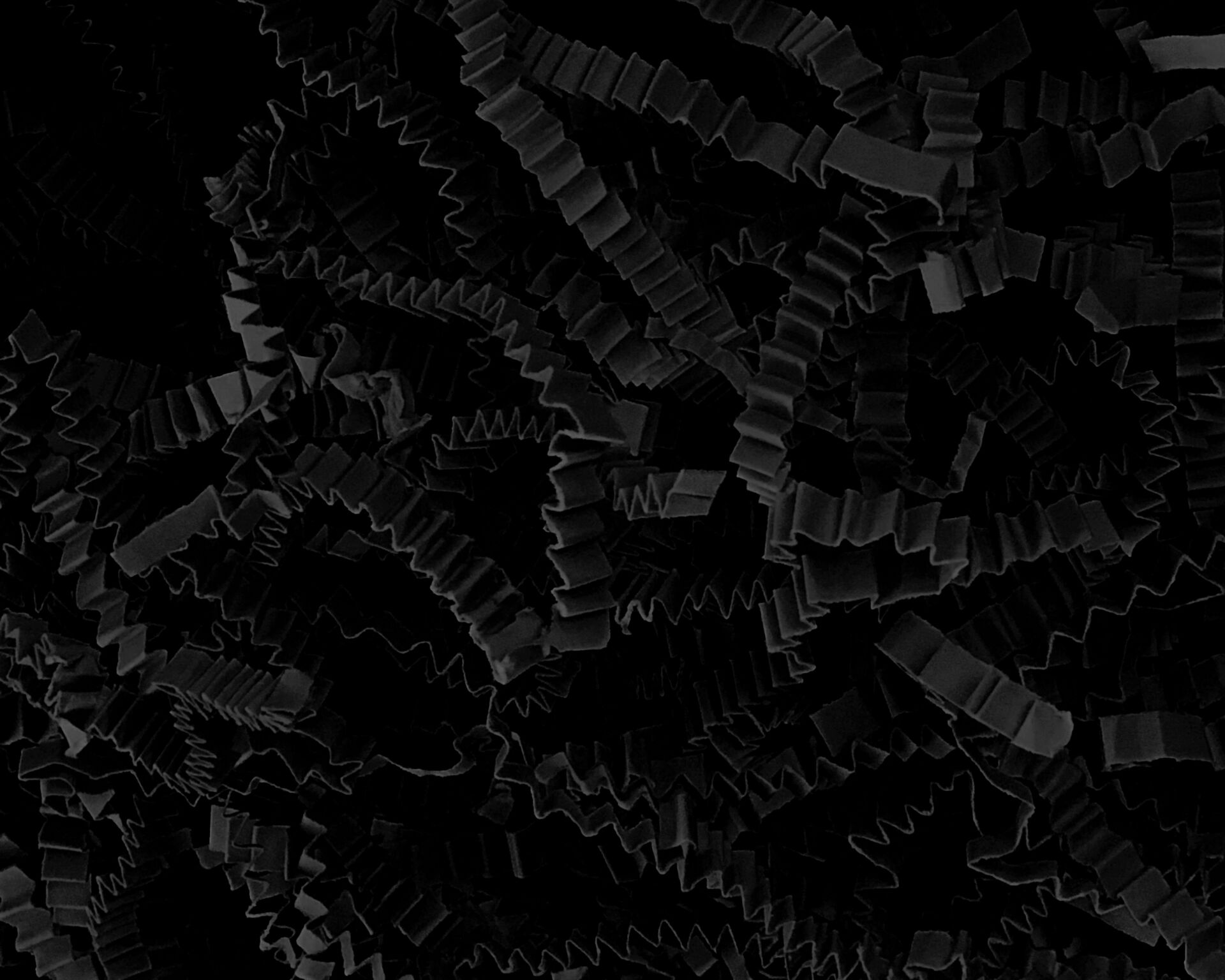 ROCO PAPER Zigzag Kırpık Kağıt – Siyah – 100gr Kutu İçi Süsleme – Kırpıntı Zigzag Z Kağıt