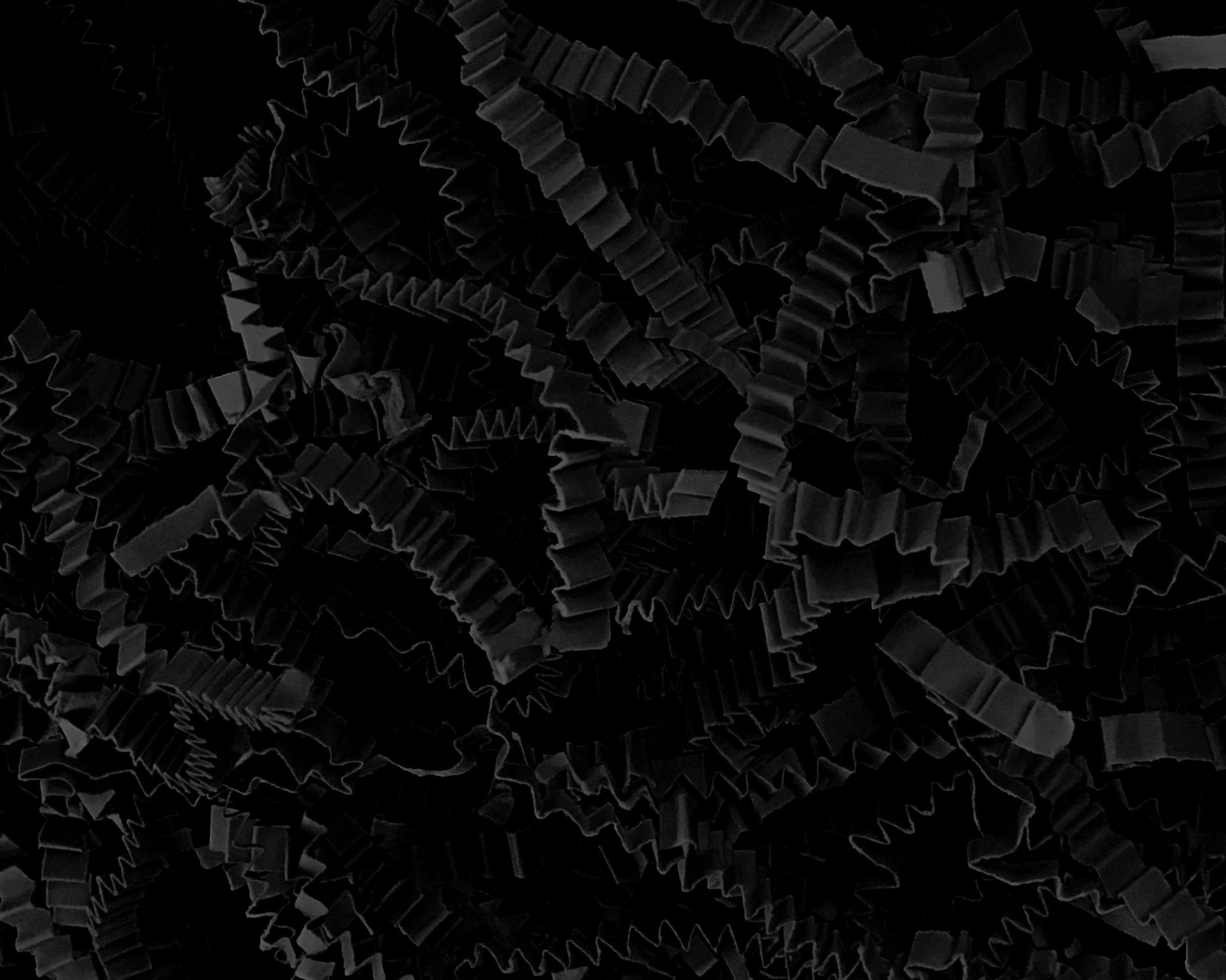 ROCO PAPER Zigzag Kırpık Kağıt – Siyah – 1000gr Kutu İçi Süsleme – Kırpıntı Zigzag Z Kağıt