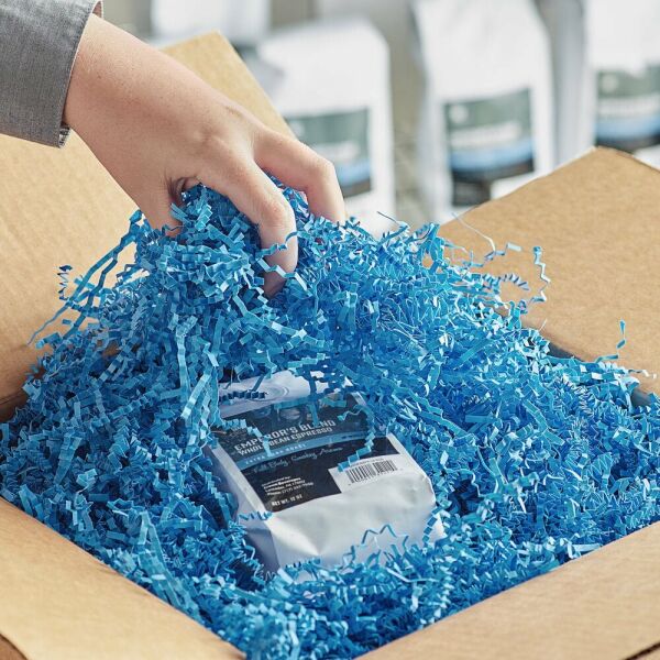 ROCO PAPER Zigzag Kırpık Kağıt – Mavi – 250gr Kutu İçi Süsleme – Kırpıntı Zigzag Z Kağıt