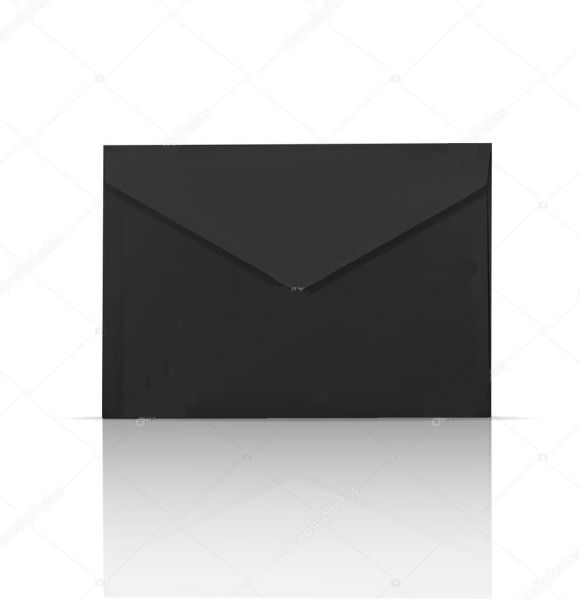 Siyah Zarf 8.5 cm x 7 cm - 50'li