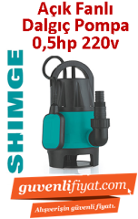 SHIMGE CSP400D-50.5HP 220v Plastik Gövdeli Açık Fanlı Temiz su Dalgıç Pompa