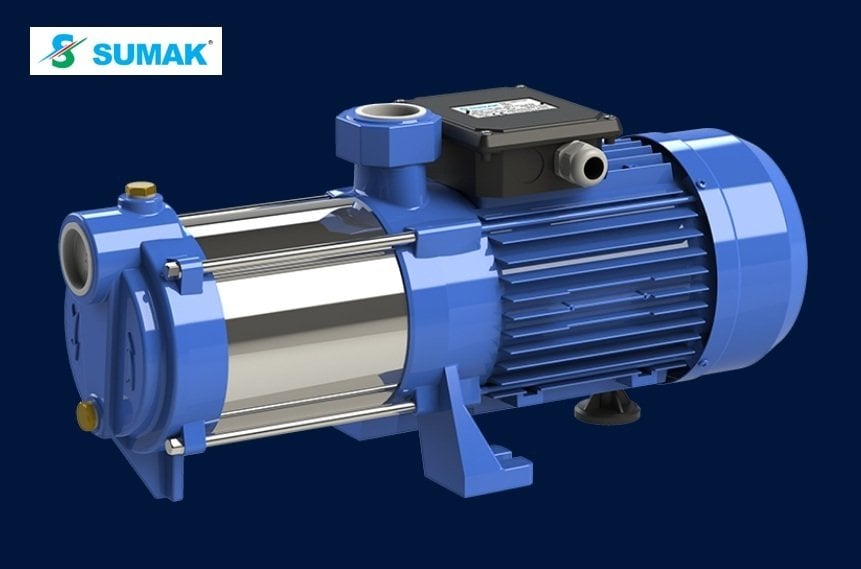 Sumak SYM12-300/6   3Hp 220V  Yatay Milli Kademeli Pompa