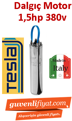 TESLA 1.5HP 380V Dalgıç motoru İtalyan Malı (motor)