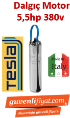 TESLA 5.5HP 380V Dalgıç motoru İtalyan Malı (motor)