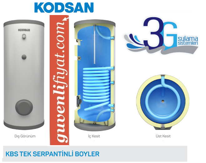 KODSAN 160 LT TEK SERPANTİNLİ BOYLER