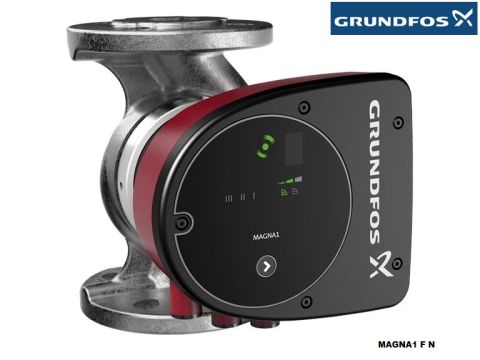 GRUNDFOS MAGNA1 32-80 F N  220mm  DN32  PN6/10  PASLANMAZ ÇELİK GÖVDELİ TEKLİ TİP FLANŞLI FREKANS KONVERTÖRLÜ SİRKÜLASYON POMPASI - 99221277