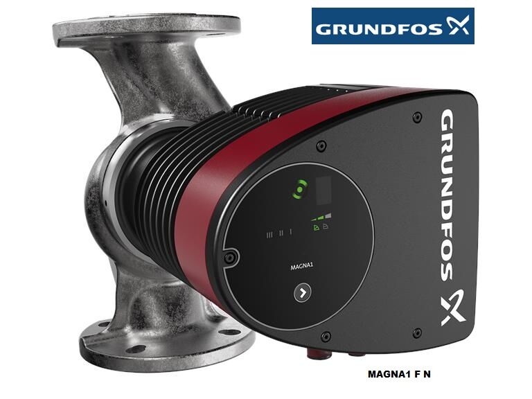 GRUNDFOS MAGNA1 40-180 F N  250mm  DN40  PN6/10  PASLANMAZ ÇELİK GÖVDELİ TEKLİ TİP FLANŞLI FREKANS KONVERTÖRLÜ SİRKÜLASYON POMPASI - 99221327