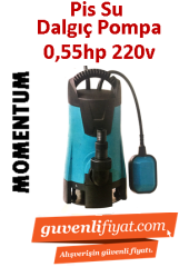 MOMENTUM PKS-400PWE 400W 220v Plastik Gövdeli Kirli Su Dalgıç Pompa