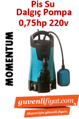 MOMENTUM PKS-550PWE 550W 220v Plastik Gövdeli Kirli Su Dalgıç Pompa