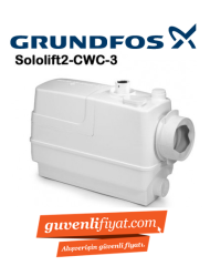 GRUNDFOS SOLOLIFT2 CWC-3  620W ASMA KLOZET ARKASI  WC POMPASI (WC + LAVABO+ DUŞAKABİN+ BİDE)-97775316