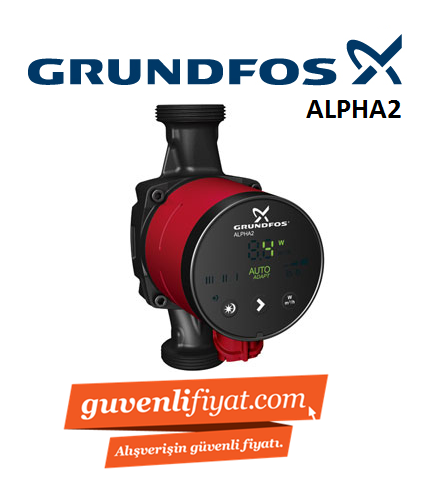 GRUNDFOS ALPHA2 25-80 130mm GİRİŞ-ÇIKIŞ 11/2'' FREKANS KONVERTÖRLÜ SİRKÜLASYON POMPASI-99411163