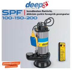 STAR SPF 100/2 M 1. HP 220 V DÖKÜM ÇARKLI FOSEPTİK DALGIÇ POMPA