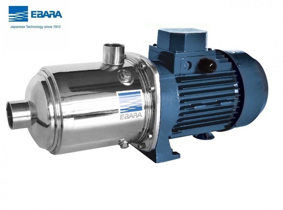 EBARA MATRIX 10-6T/2,2M 220V 3.HP YATAY MİLLİ ÇOK KADEMELİ PASLANMAZ ÇELİK SANTRİFÜJ POMPA