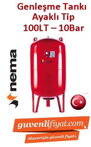 NEMA NEX 100Lt 10Bar Ayaklı Genleşme-Hidrofor Tankı