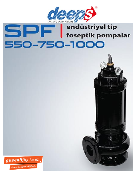 STAR SPF-D 550 T 5.5 HP 380V ENDÜSTRİYEL TİP FOSEPTİK DALGIÇ POMPA 3000d/d