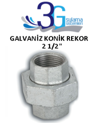 2 1/2 GALVANİZ KONİK REKOR