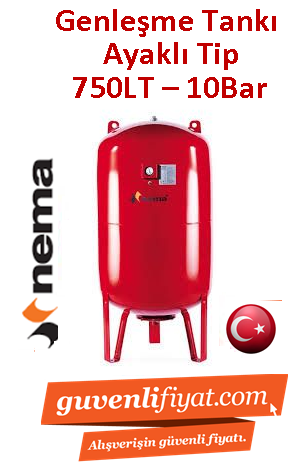 NEMA NEX 750Lt 10Bar Ayaklı Genleşme-Hidrofor Tankı