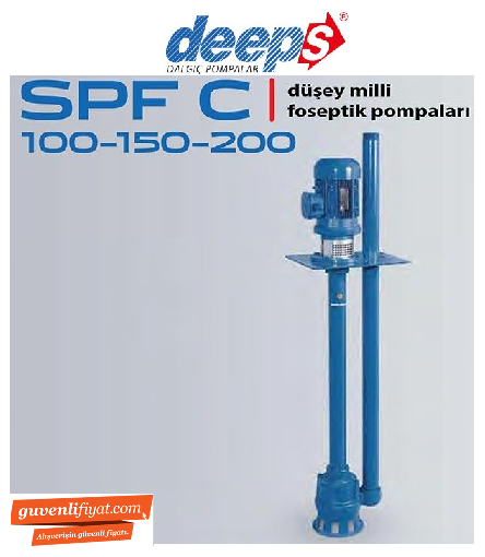 STAR SPF-C 150/2 T 1.5 HP 380V DÜŞEY MİLLİ FOSEPTİK POMPA