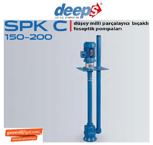 STAR SPK-C 200 M 2.HP 220V DÜŞEY MİLLİ PARÇALAYICI BIÇAKLI FOSEPTİK POMPA