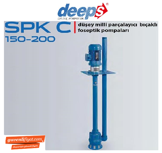 STAR SPK-C 150 T 1.5 HP 380V DÜŞEY MİLLİ PARÇALAYICI BIÇAKLI FOSEPTİK POMPA