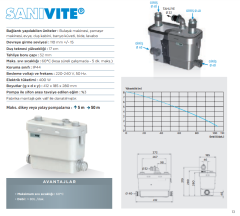 SANİVİTE / 4 Ünite Atık Su Transfer Cihazı - 12 Lt