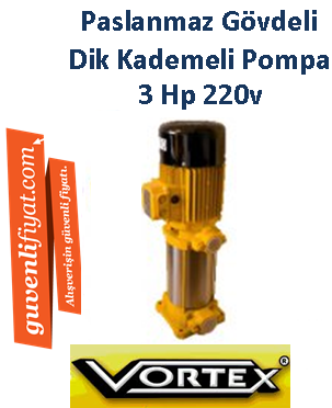 VORTEX VKP VD 6-09 V 220v 3Hp Dik Kademeli Pompa