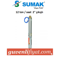 SUMAK 4SD1214 3HP 380V 4'' Dalgıç Pompa + Motor