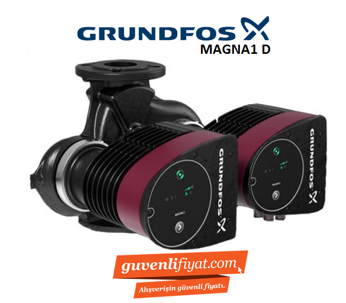 GRUNDFOS MAGNA1 D 50-80 F 240mm DN50 PN10 İKİZ TİP FREKANS KONVERTÖRLÜ SİRKÜLASYON POMPASI (FLANŞLI)-99221340