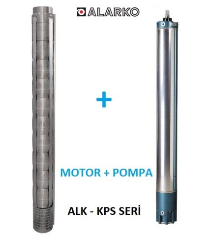 Alarko 6013/17 Kps  20Hp  6'' Paslanmaz Derin Kuyu Dalgıç Pompa (Motor+Pompa) ALK-KPS Serisi