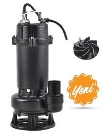 WATER SOUND 50U21.5SB - 2 HP 220V- DÖKÜM GÖVDELİ PARÇALAYICILI ATIK SU POMPASI