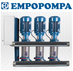 Empo  EMH - 80x3/10 M      3X1.5Hp 220V   Üç Pompalı Dikey Milli  Hidrofor