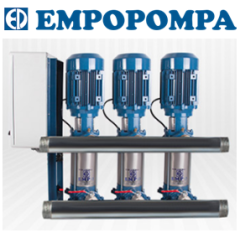 Empo  EMH - 80x3/13 M      3X2Hp 220V   Üç Pompalı Dikey Milli  Hidrofor